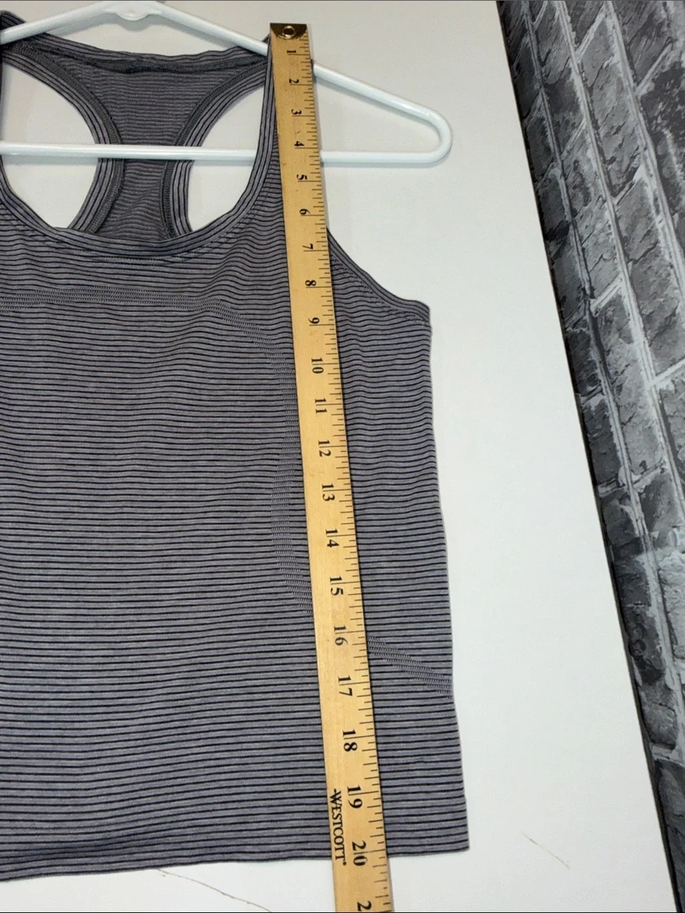lululemon athletica Women’s Racerback Tank Top in Heathered Gray